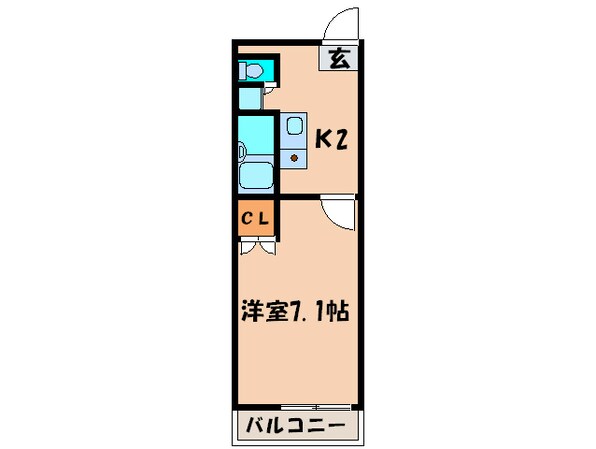 プレジ－ルＷＡＲＡＢＩの物件間取画像